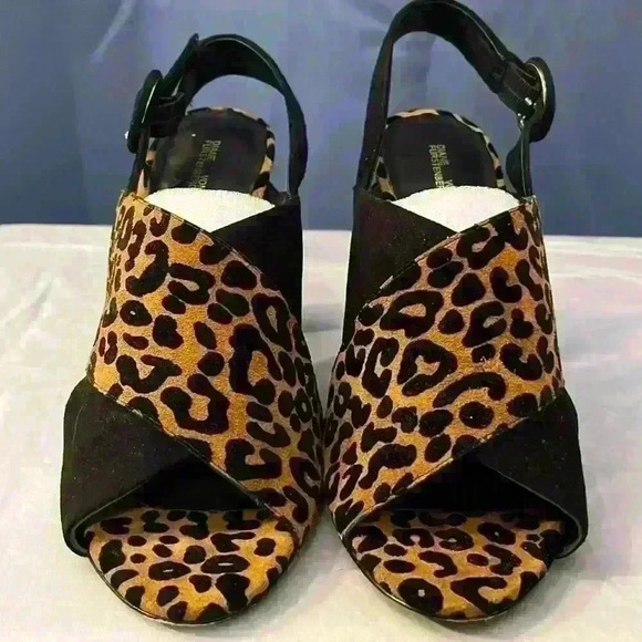 Diane Von Furstenberg Suede & Leather Slingback Sandals - Picture 1 of 6